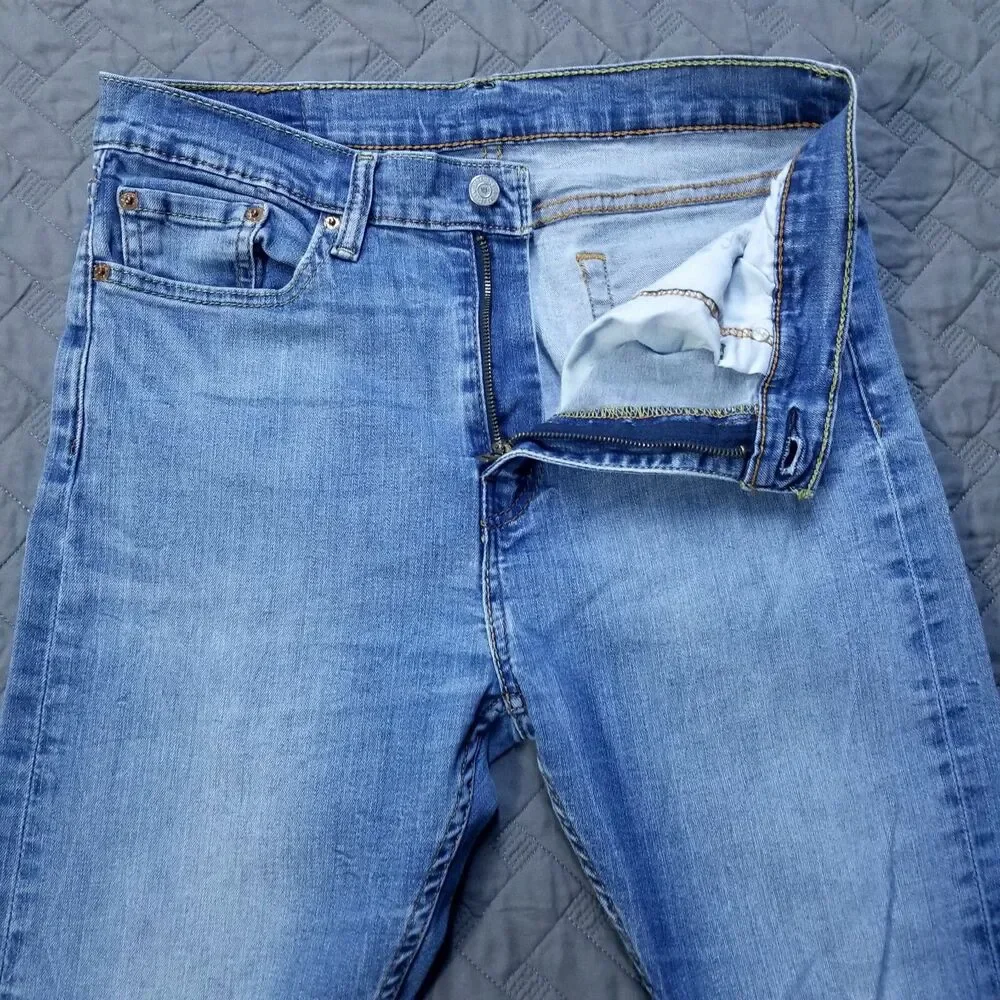 Levis Jeans Mens 33X30 Blue 510 Slim Straight‎ Dark Wash American Denim Workwear